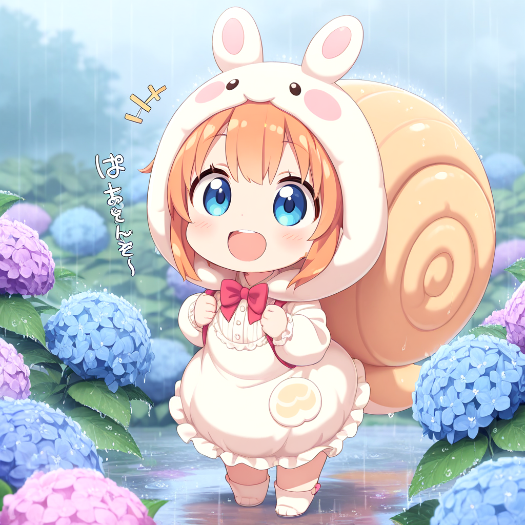 紫陽花とかたつむりちゃん♡