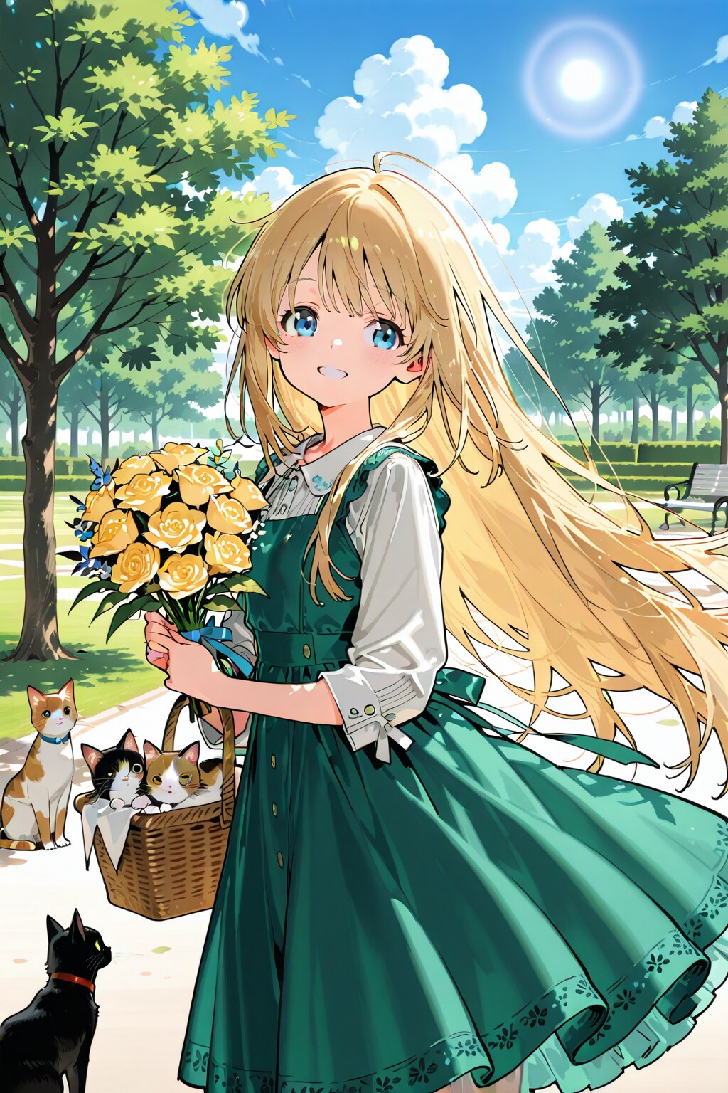 お日様にゃんにゃん | の人気AIイラスト・グラビア