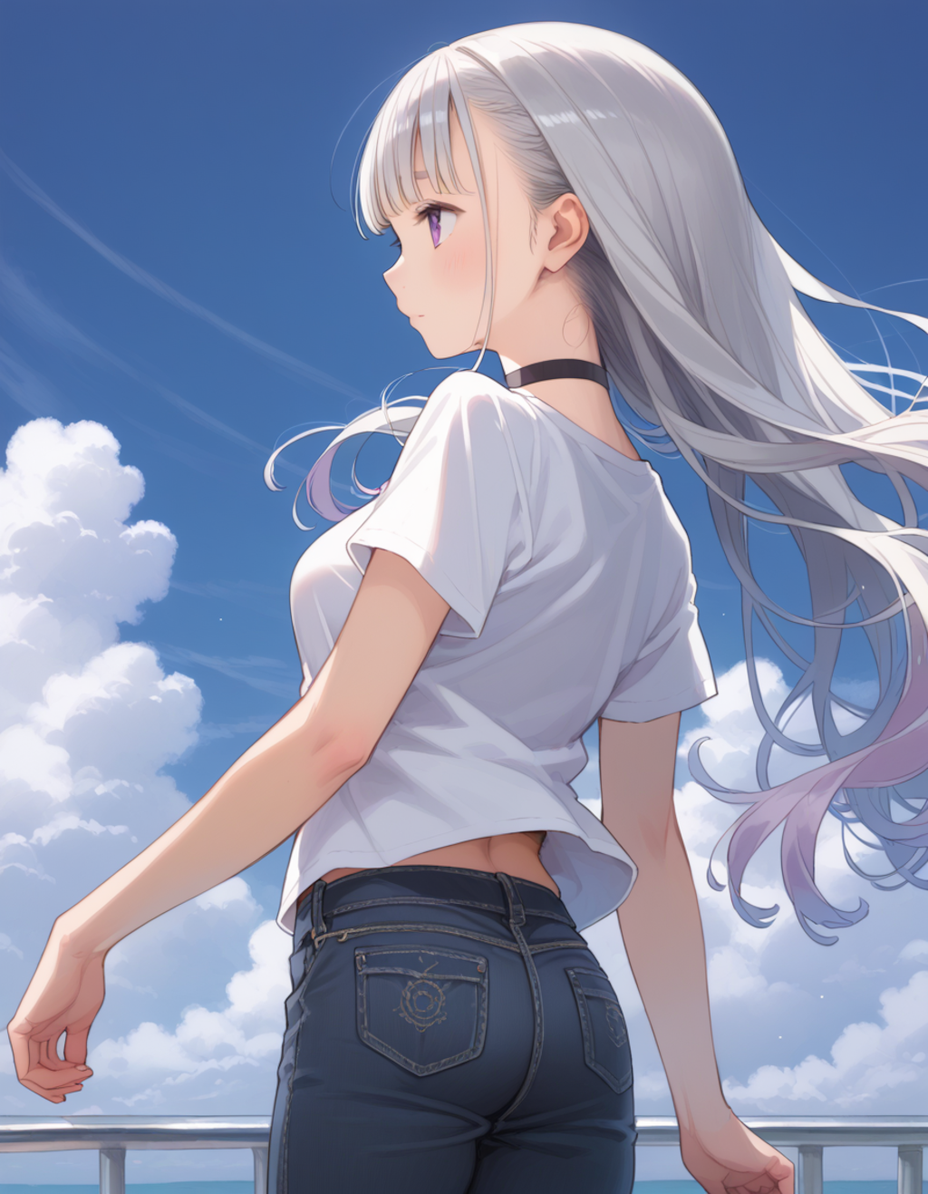 銀髪をなびかせて