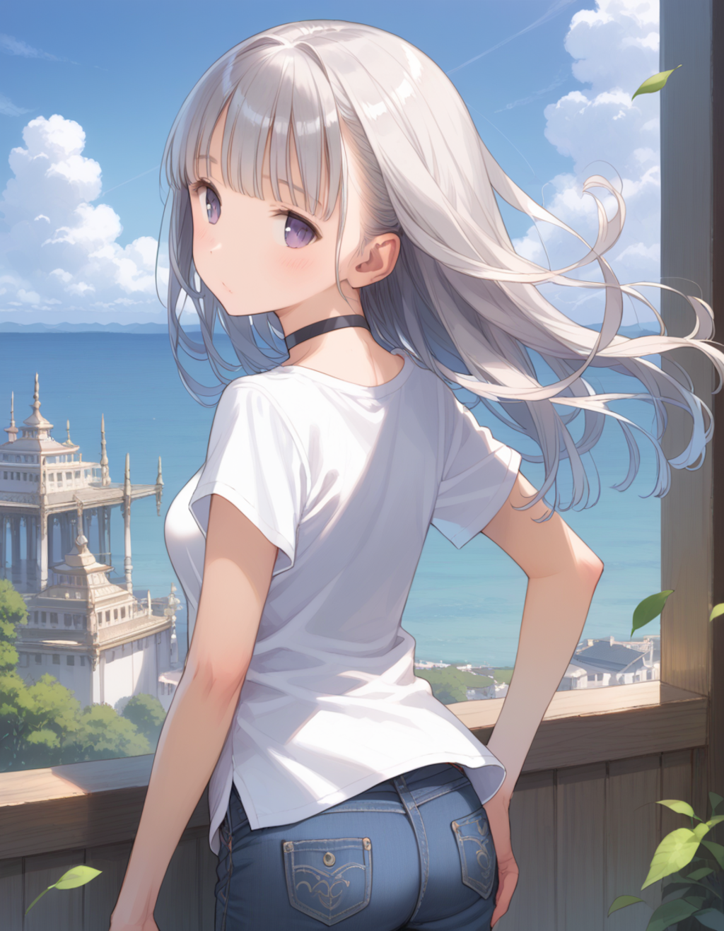 銀髪をなびかせて