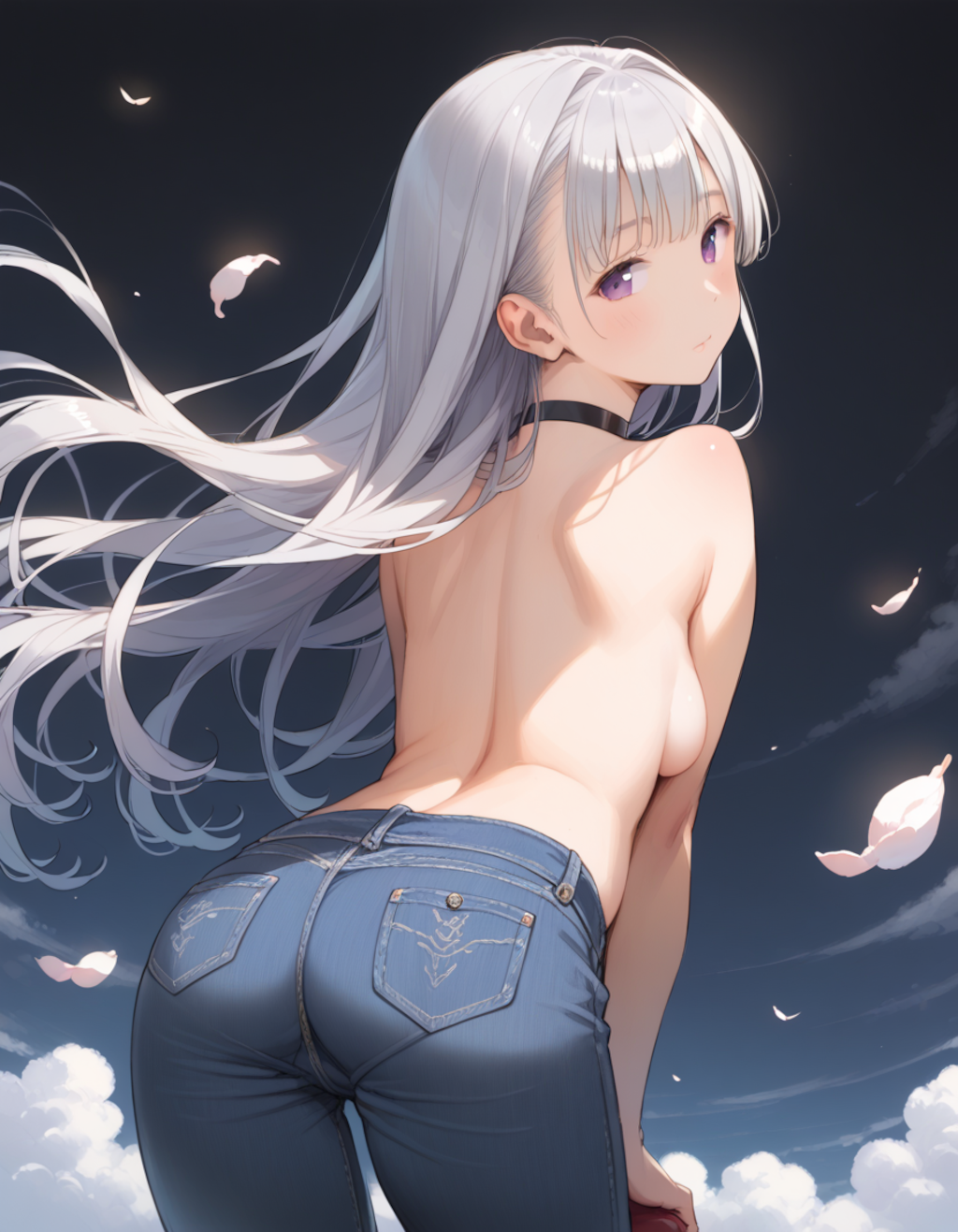 銀髪をなびかせて