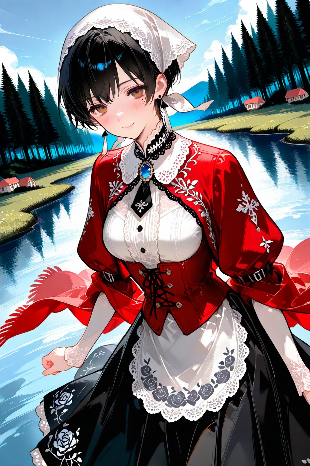 フォークドレークト/スウェーデンの民族衣装 | の人気AIイラスト・グラビア