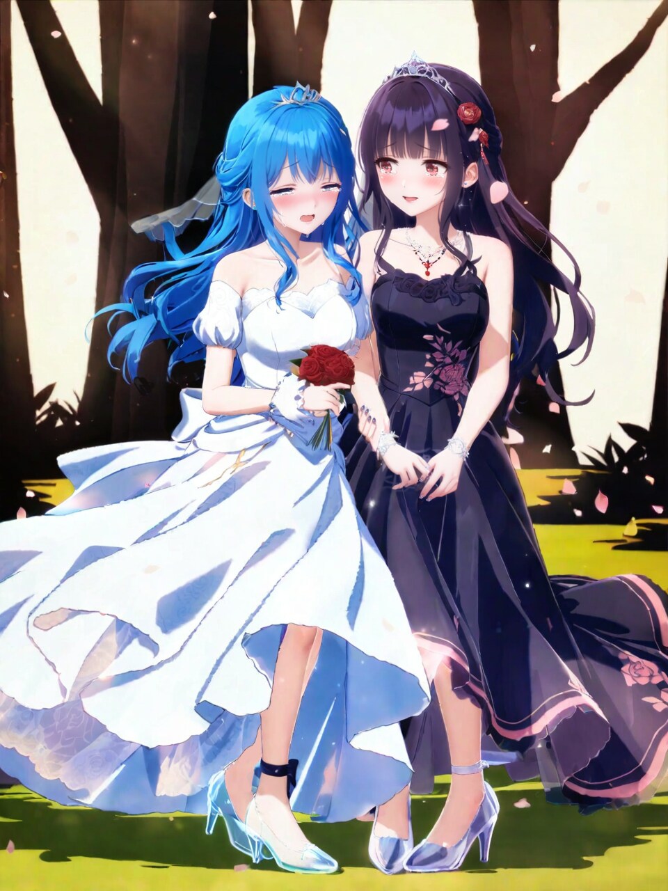 百合女子 風に飛ばされた砂 | の人気AIイラスト・グラビア