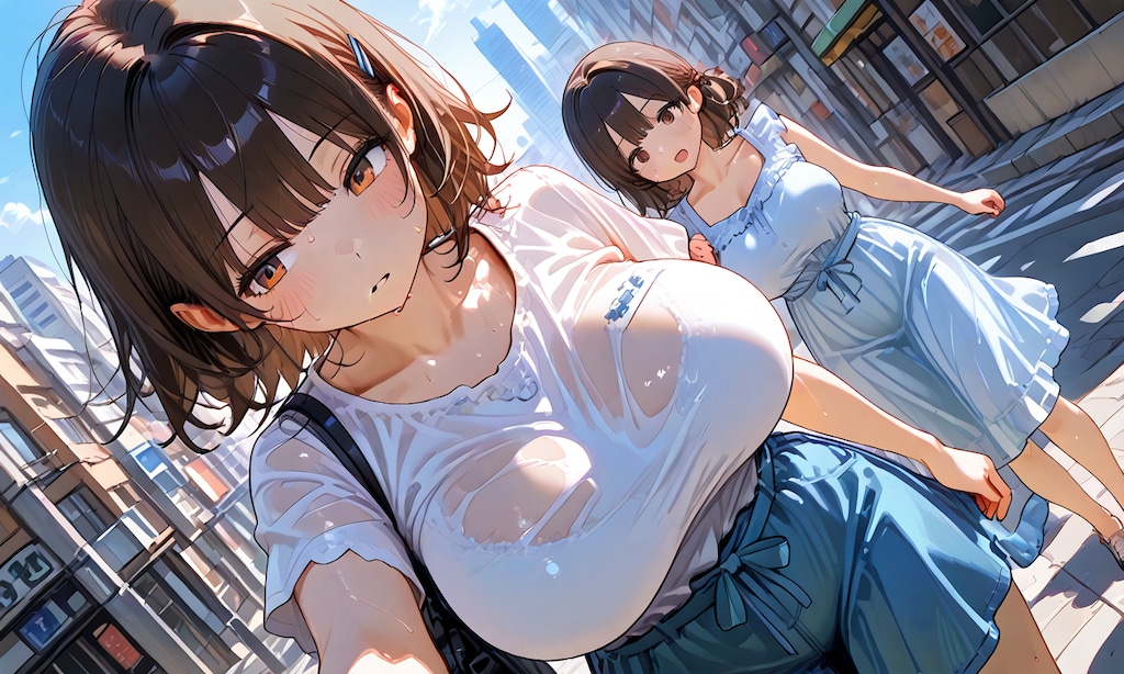 暑い夏の中
