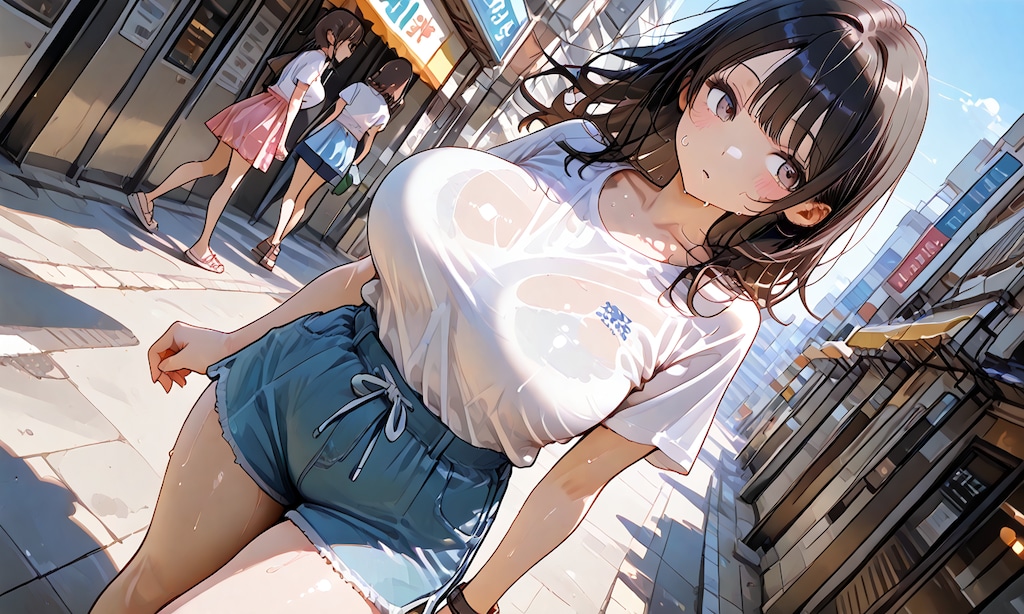 暑い夏の中