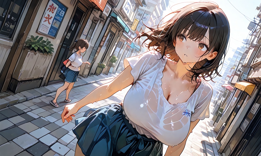 暑い夏の中