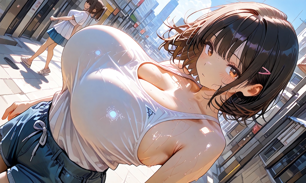暑い夏の中