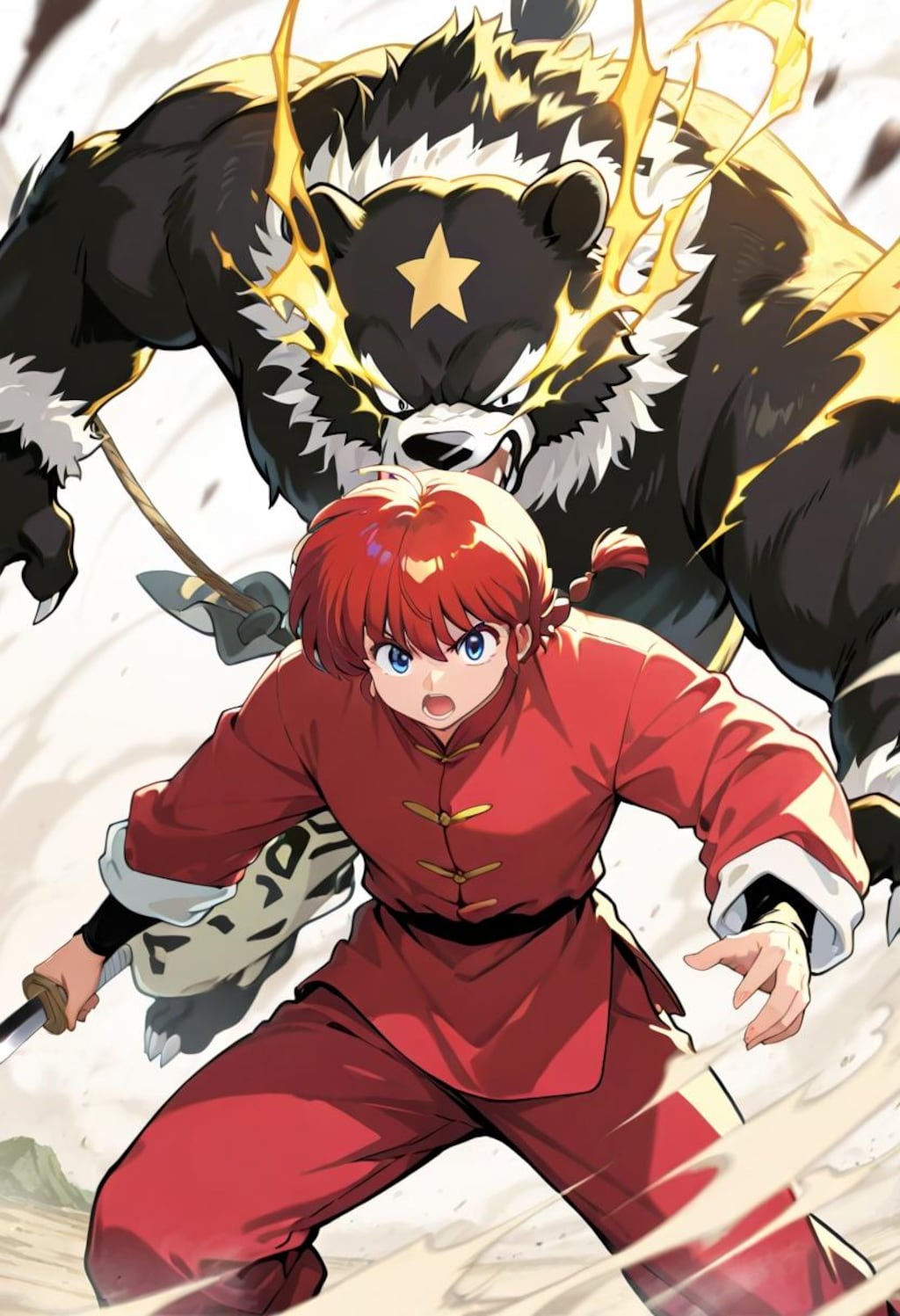 「らんま、後ろ、後ろ！」