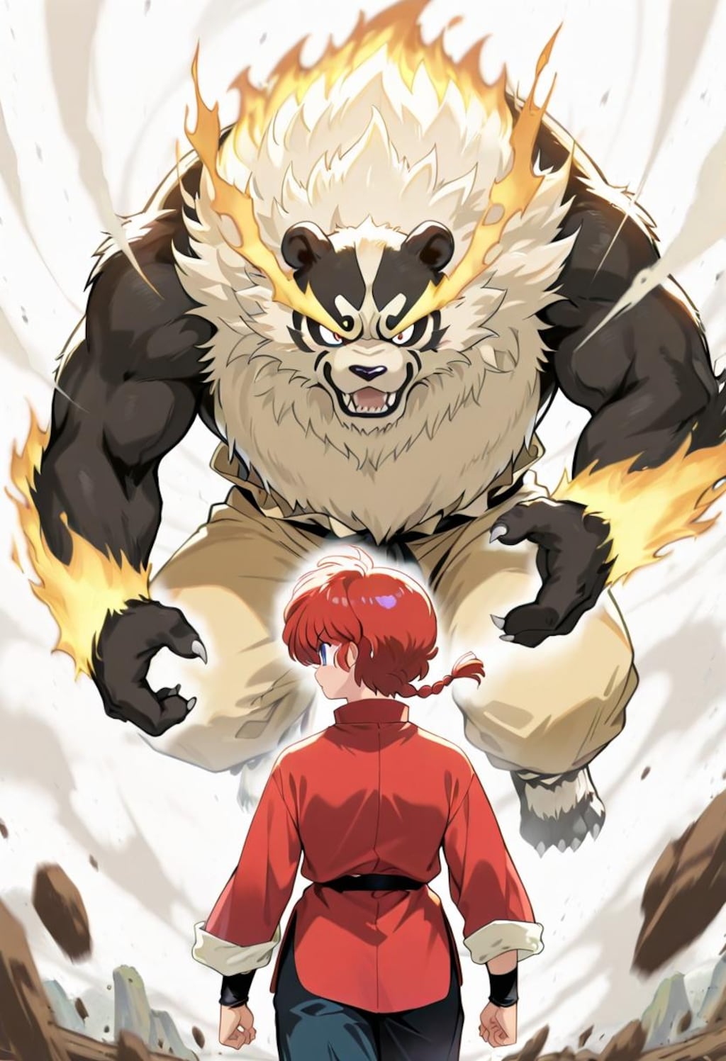 「らんま、後ろ、後ろ！」