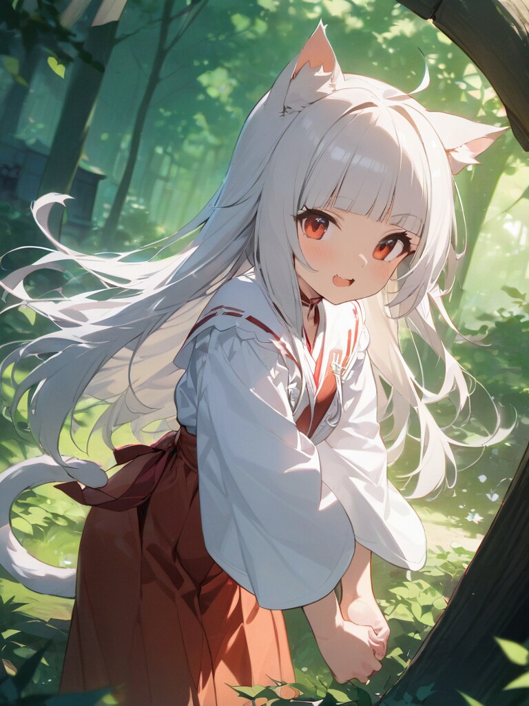 猫娘の巫女