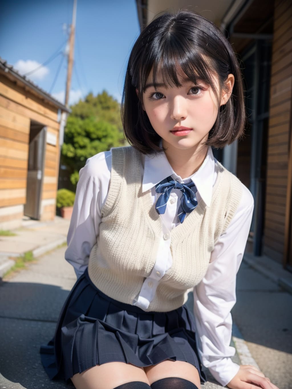 私道の少女