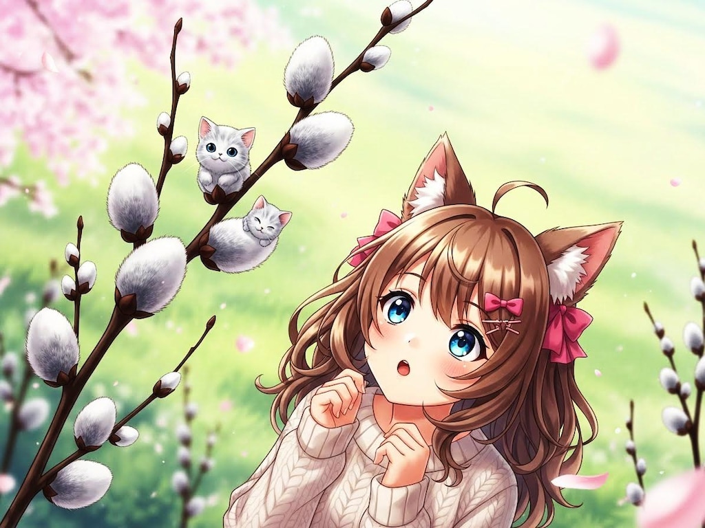 ネコヤナギ・２