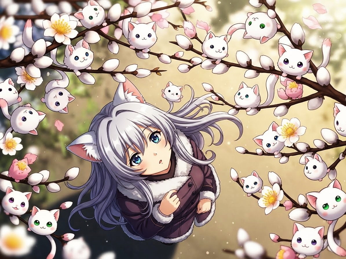 ネコヤナギ・２ | の人気AIイラスト・グラビア