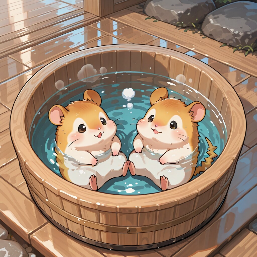 仲良く温泉たいむ