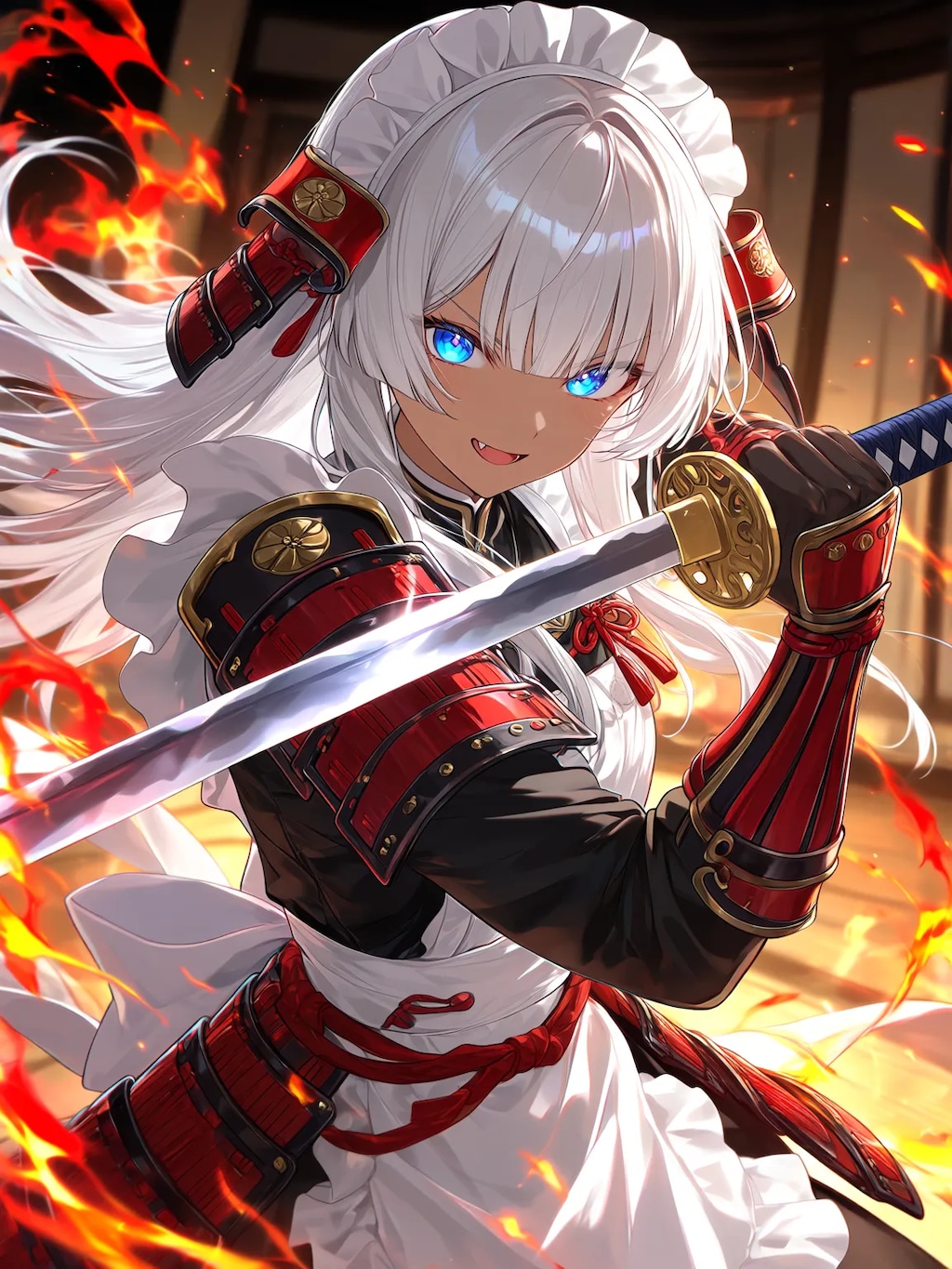 武装和メイド戦闘中1