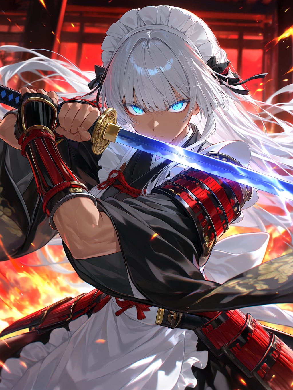 武装和メイド戦闘中1
