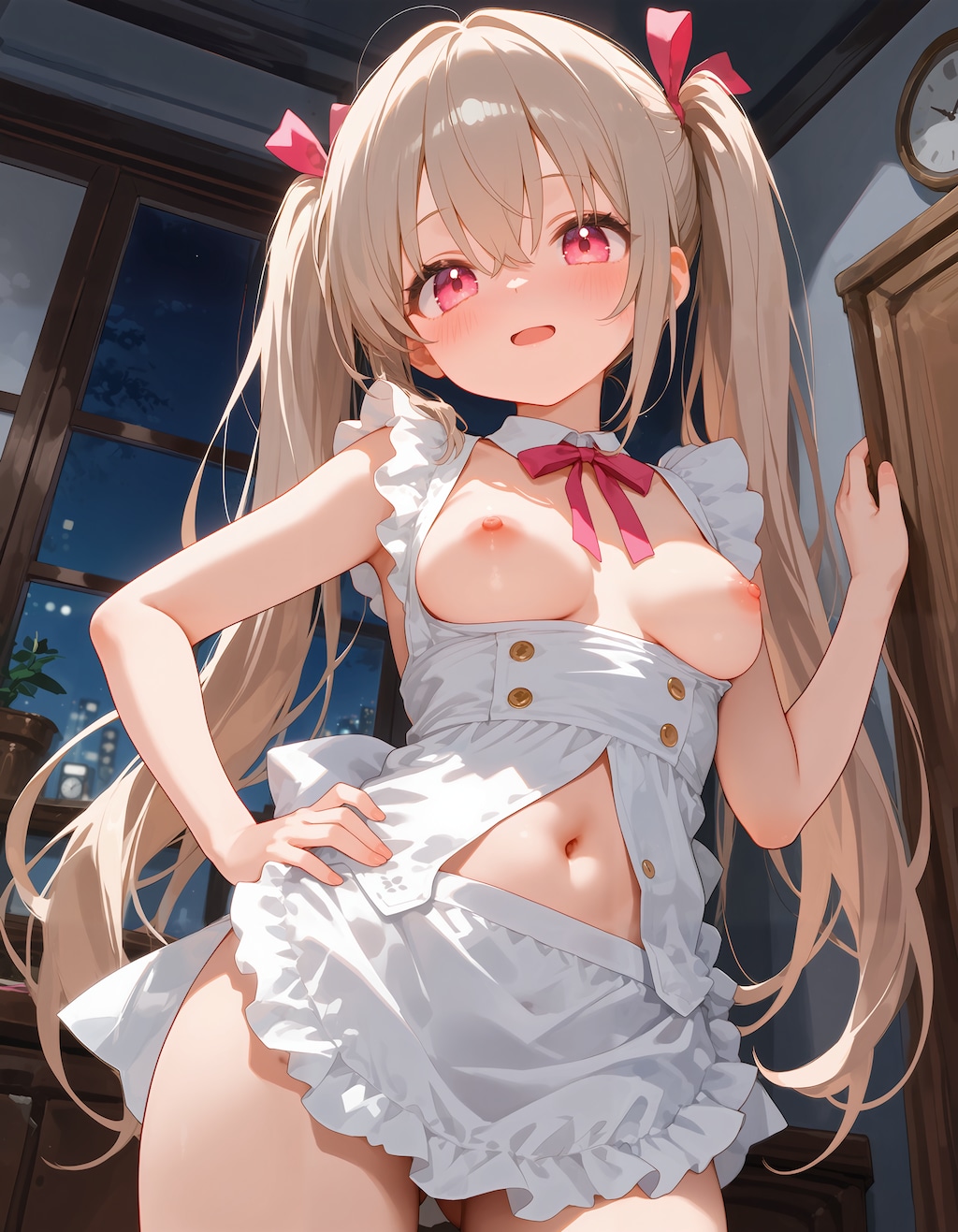 魅惑の裸エプロンで誘うさとみん #2