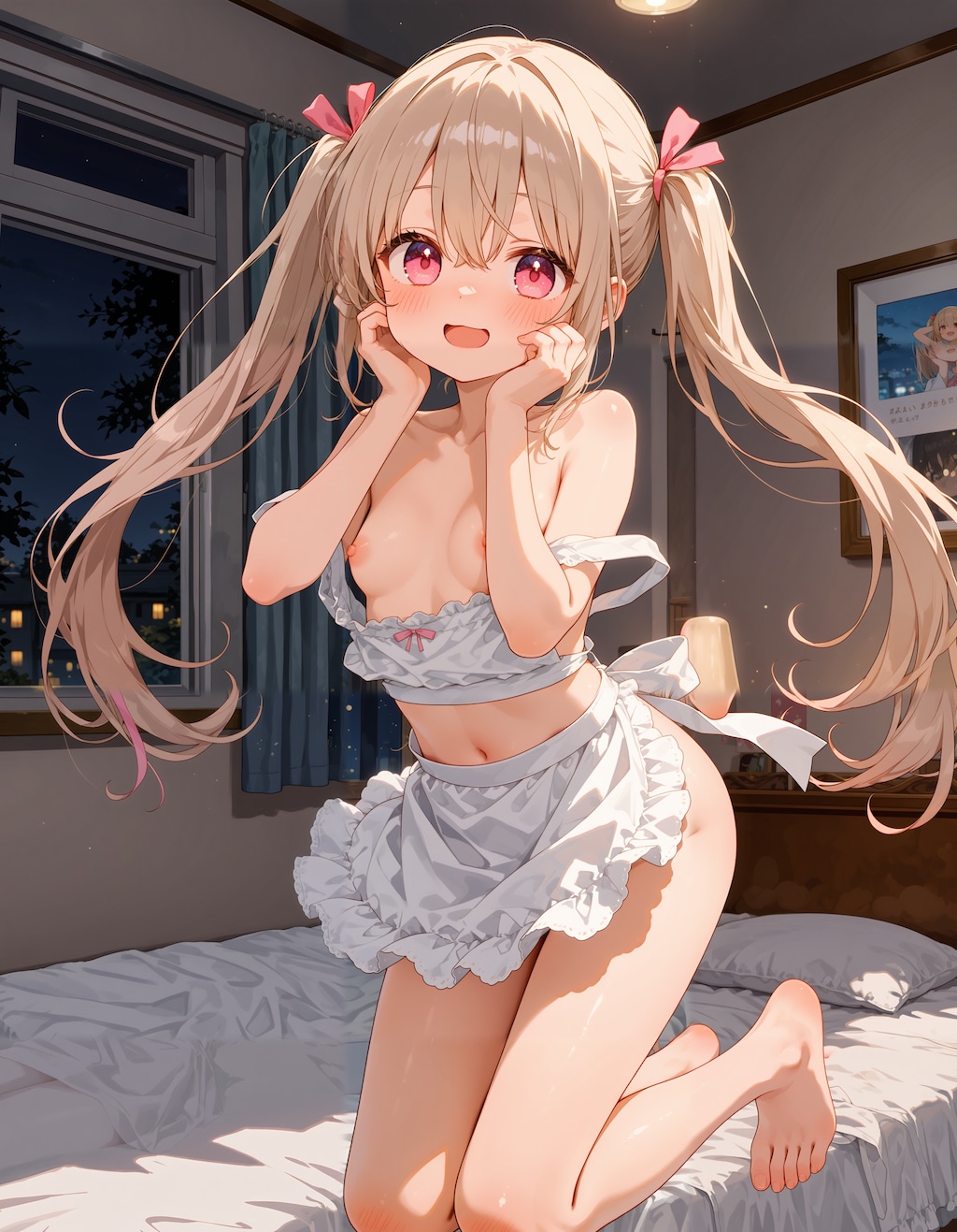 魅惑の裸エプロンで誘うさとみん #2