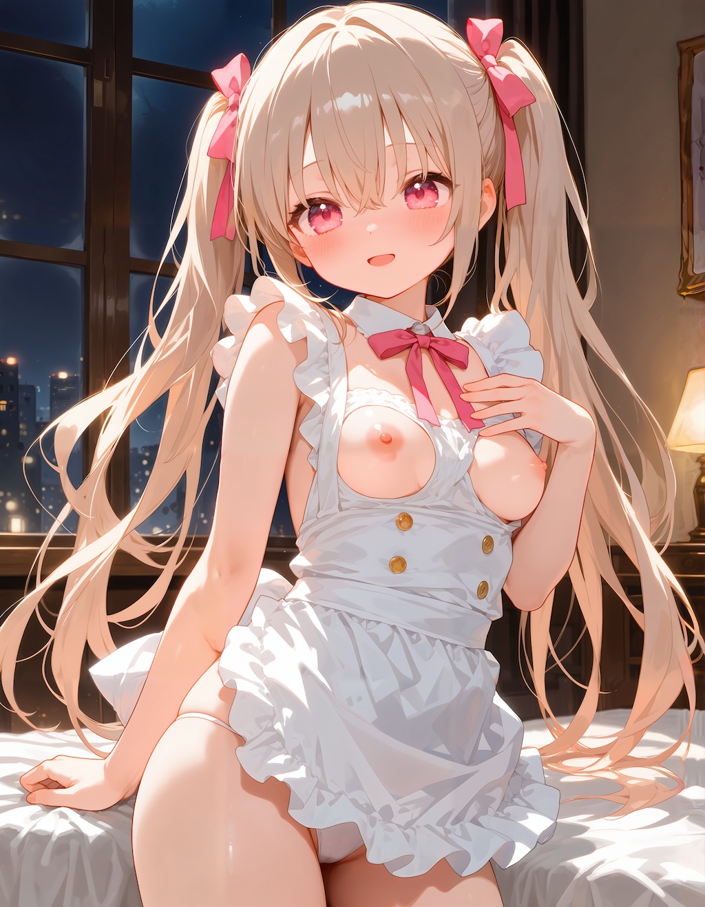 魅惑の裸エプロンで誘うさとみん #2