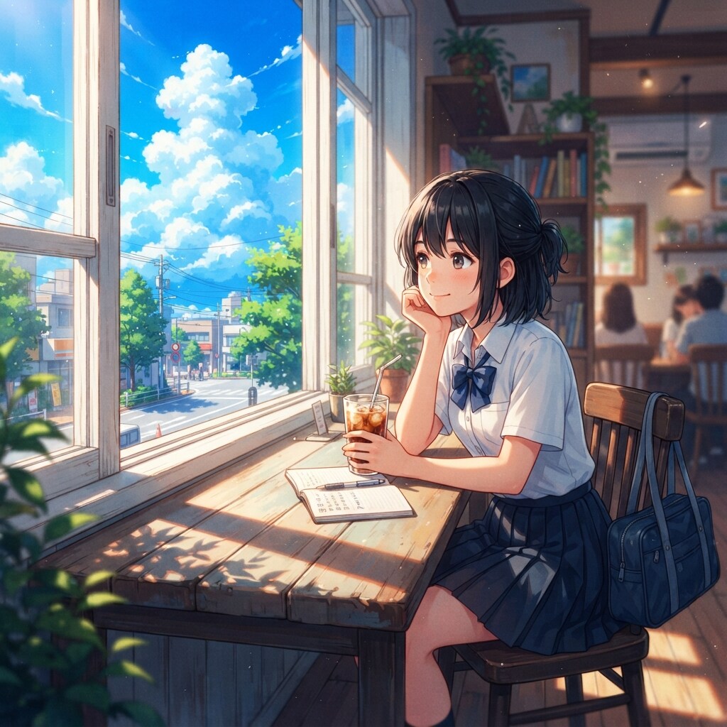 喫茶店の少女 | の人気AIイラスト・グラビア