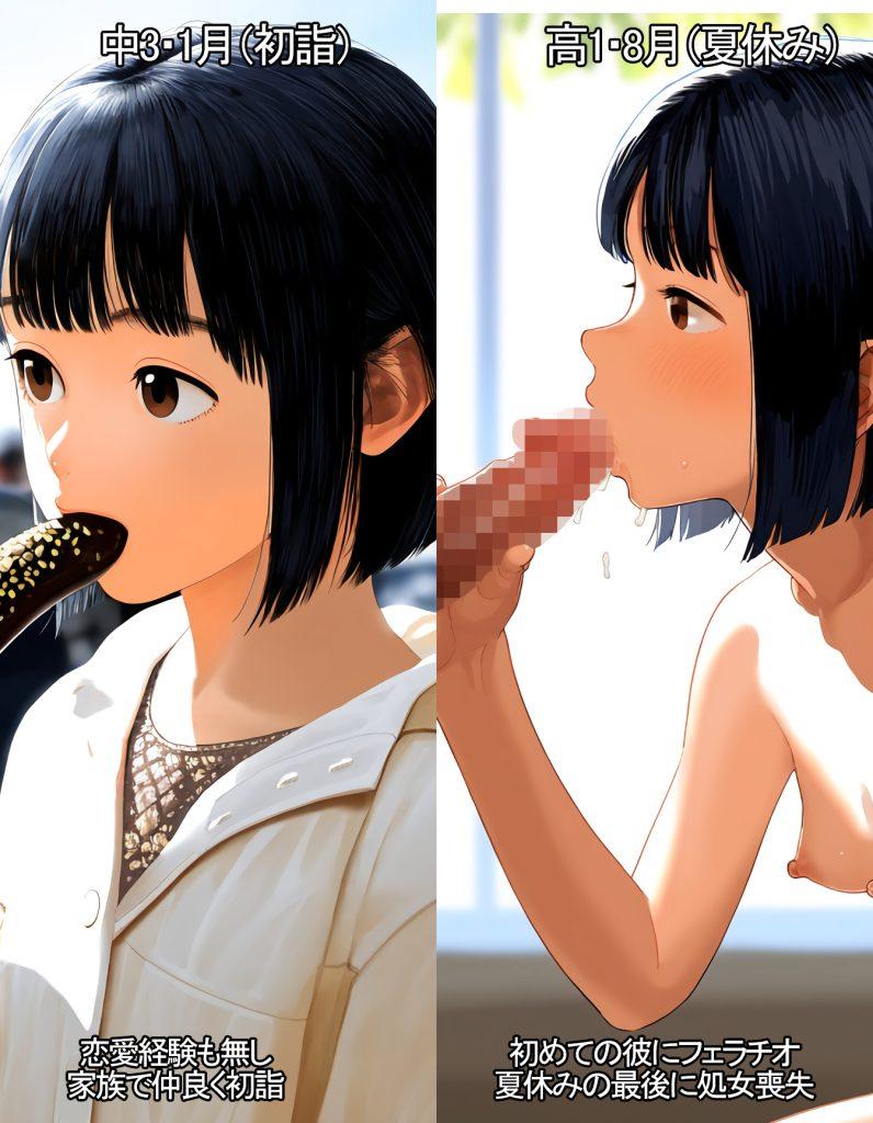 初詣でチョコバナナを頬張っていた少女の7ヶ月後の姿