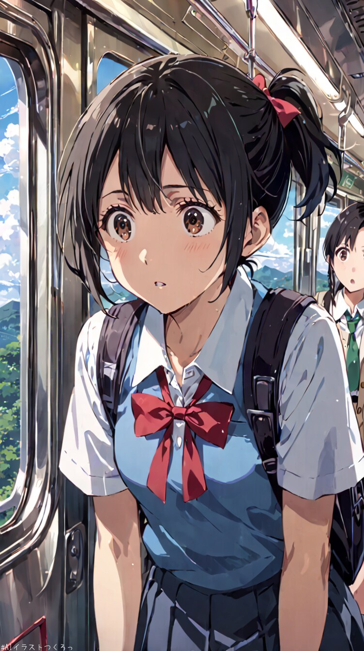 「どうしよう…中央特快で寝過ごした…」 | の人気AIイラスト・グラビア