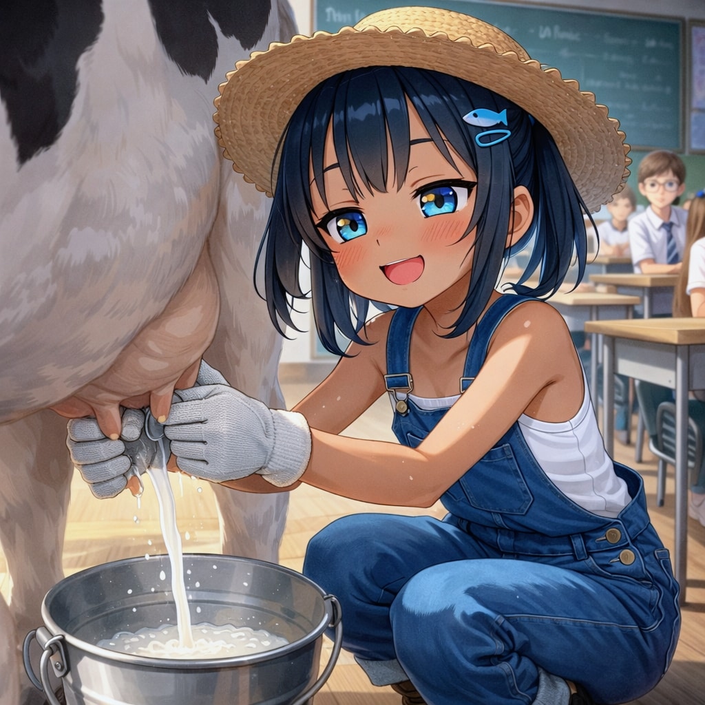 こなつの生乳搾り