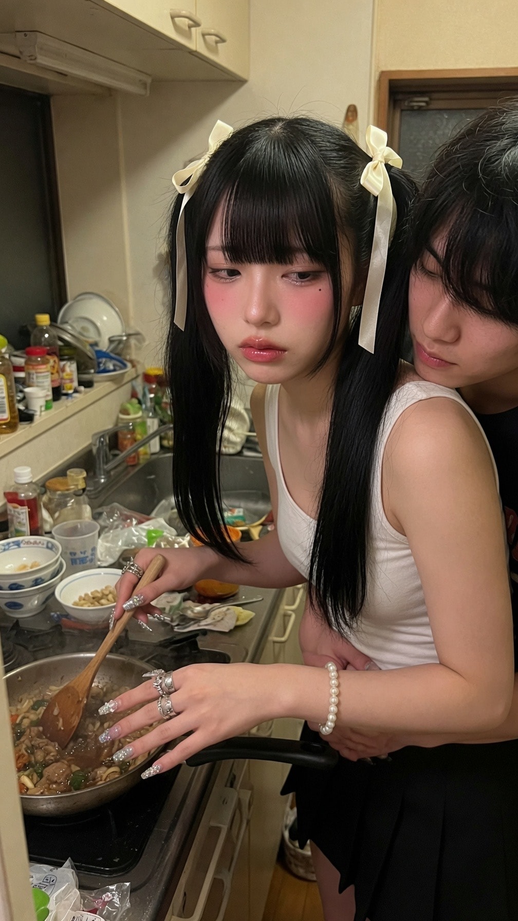 料理中