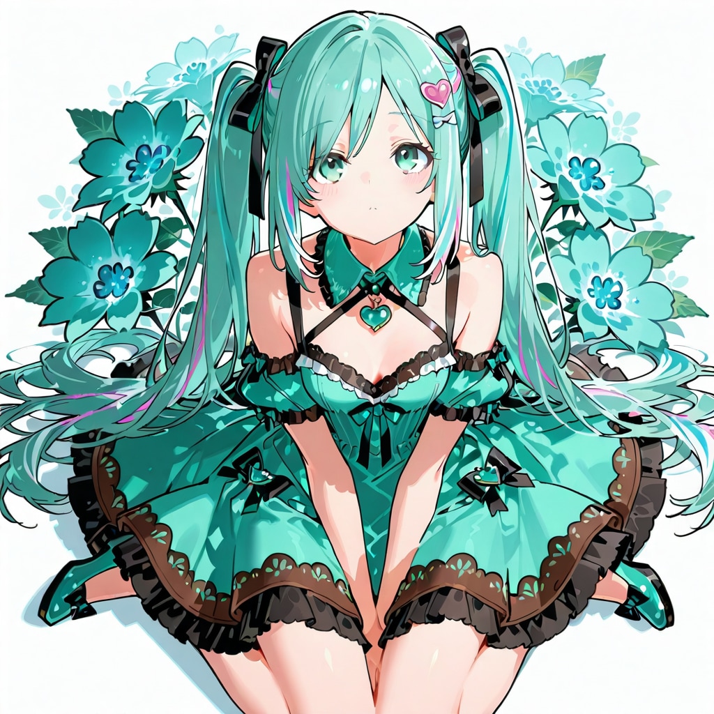 チョコミント色 | の人気AIイラスト・グラビア