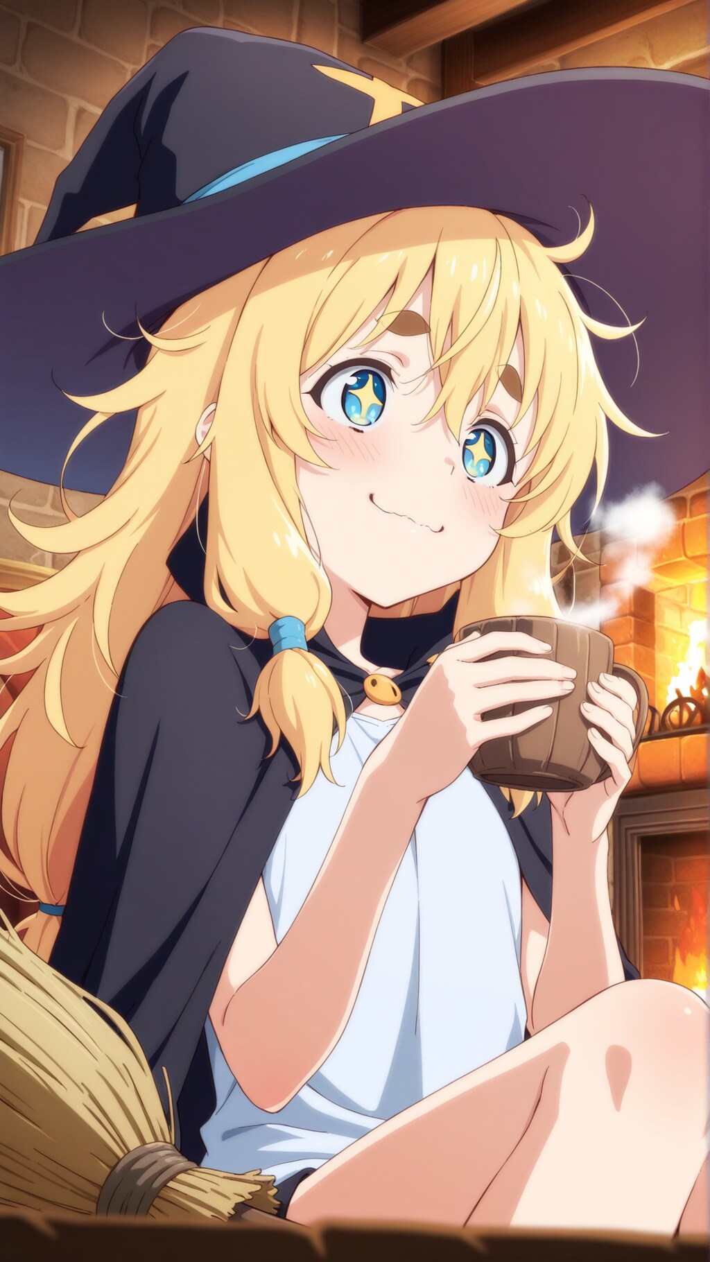 箒にまたがって後夜祭