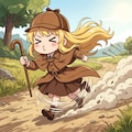 バリツしようとした名残で謎のこうそくいどうを繰り出すちちぷいちゃん 2枚目