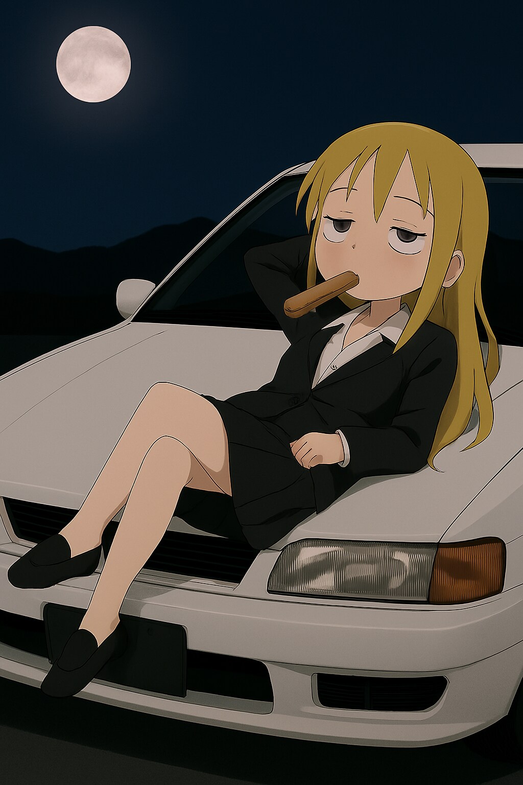 月明かりとアホ面の金髪の少女とプリメーラ