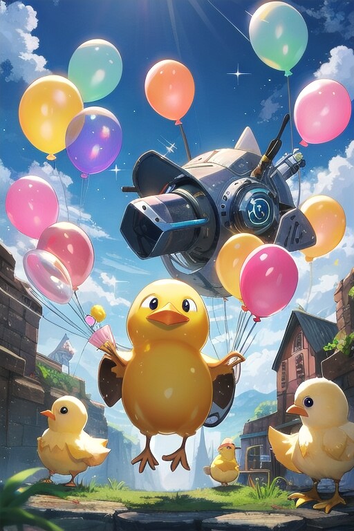 ひよこ！空を飛ぶ | の人気AIイラスト・グラビア