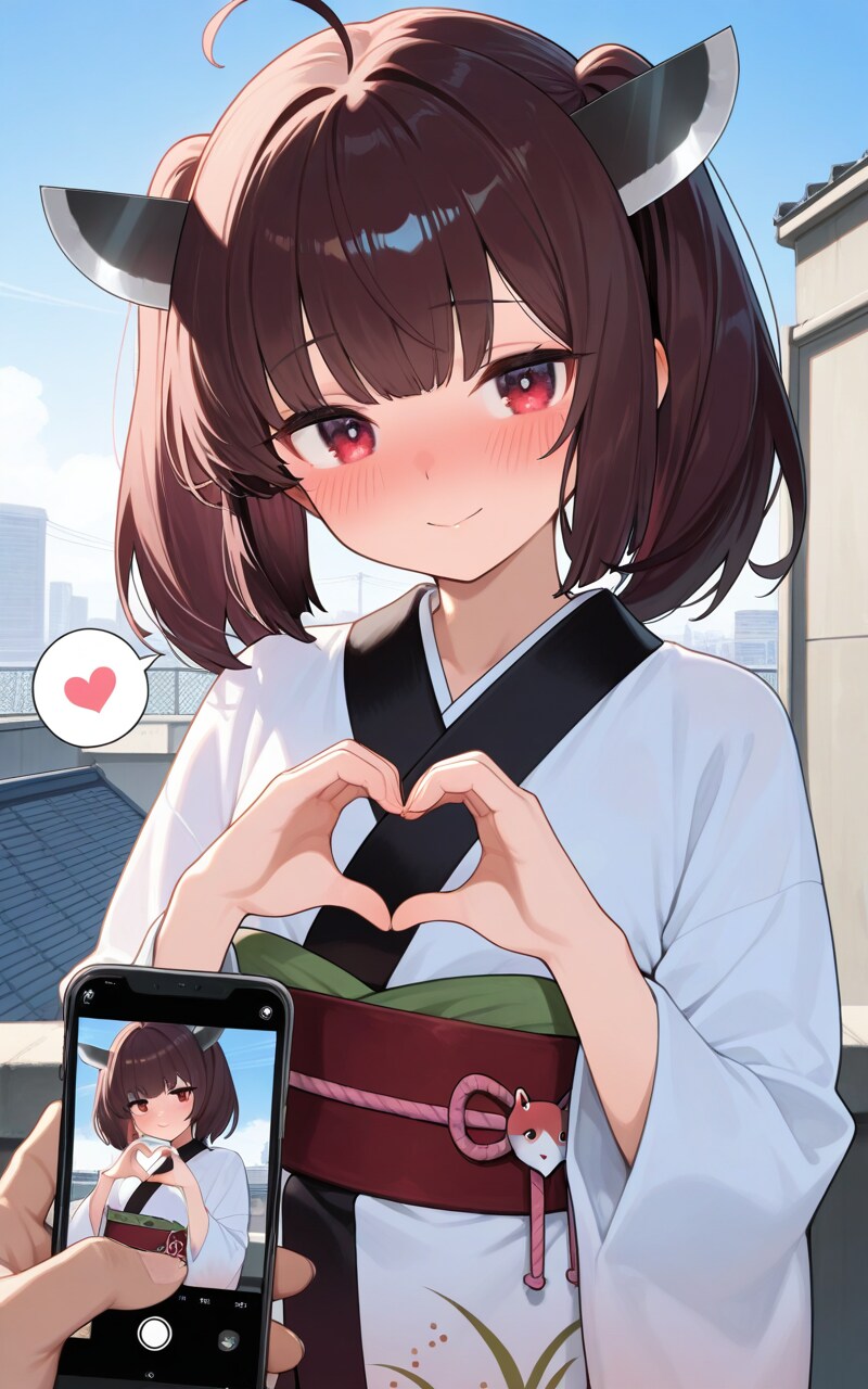 東北きりたん　手ハート