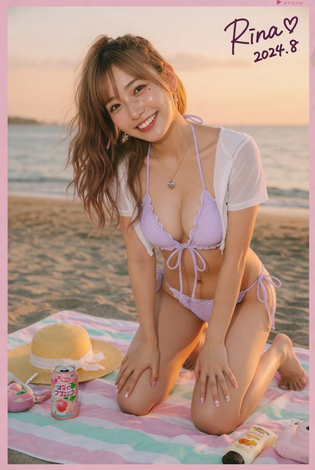 浜辺の美女