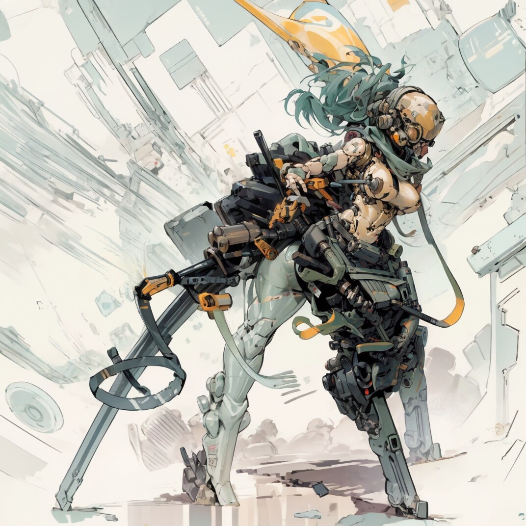 Girl and Robot1073