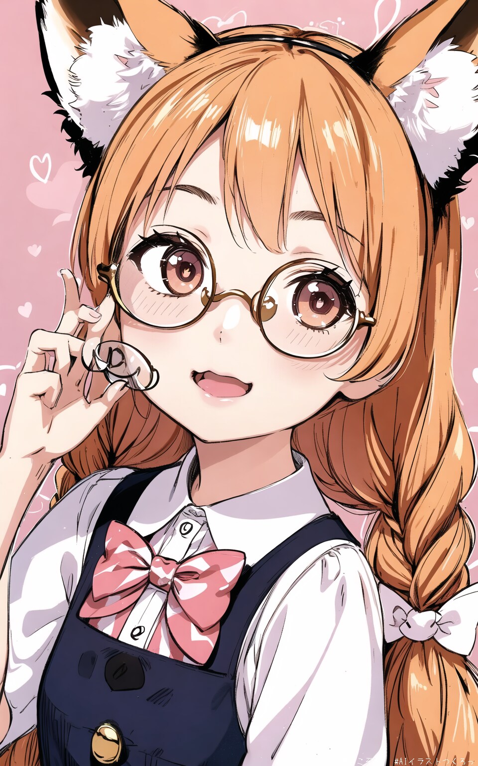 眼鏡三つ編みの茜音さん