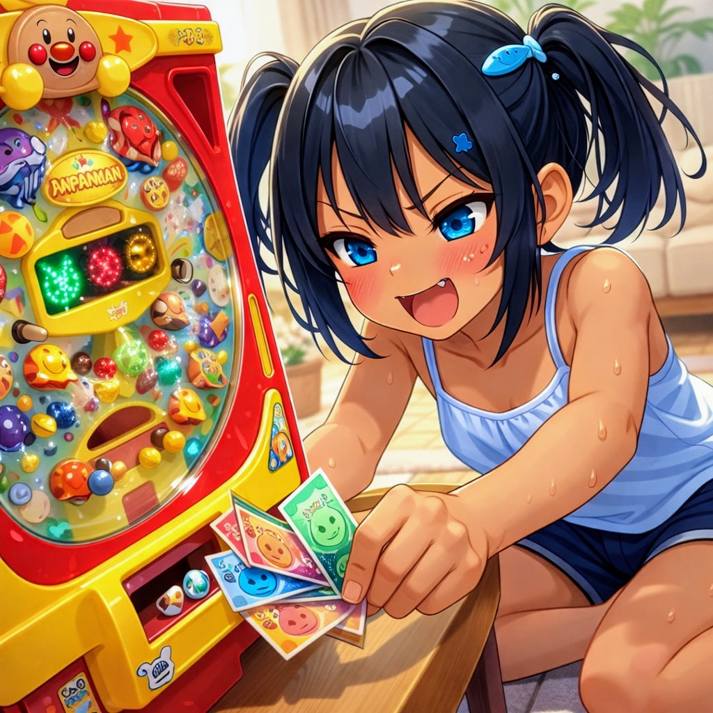 パチンコに熱中するこなつちゃん