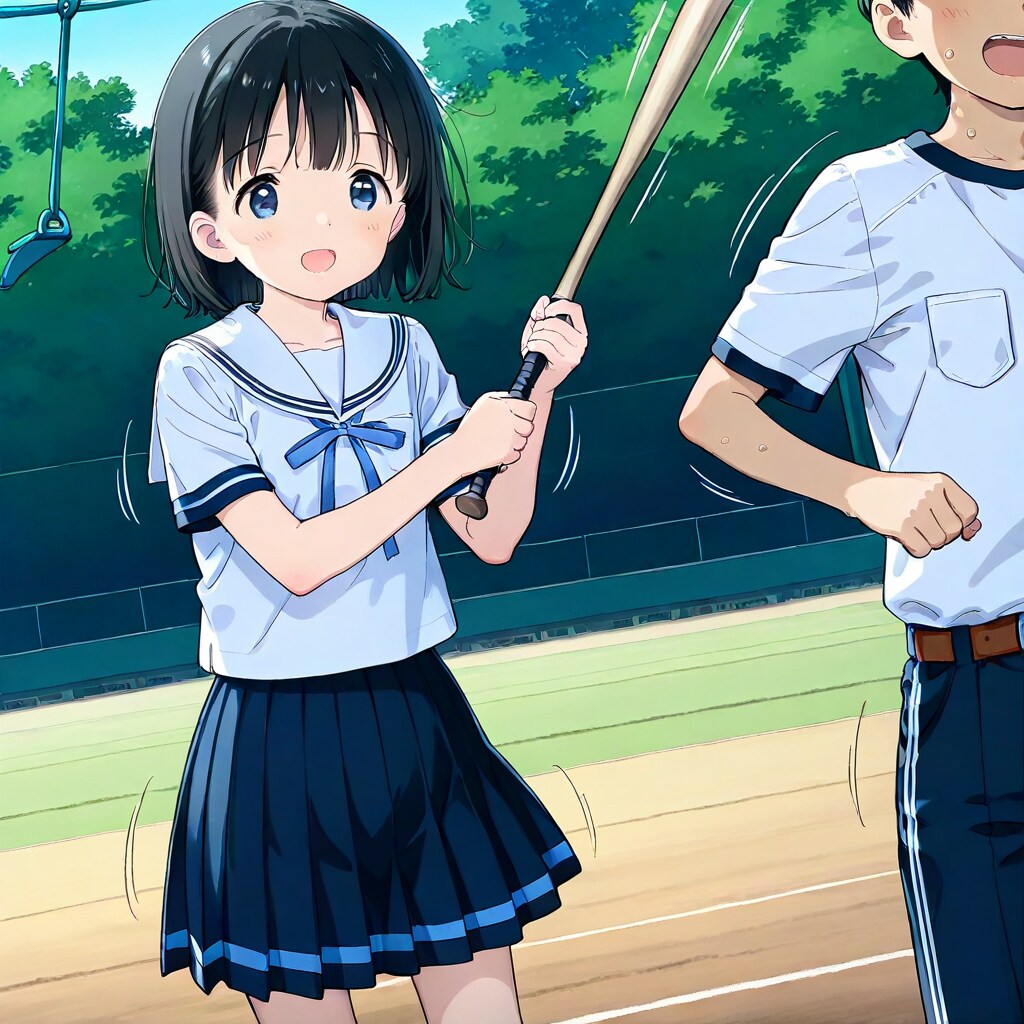 バットの持ち方これであってるかな？