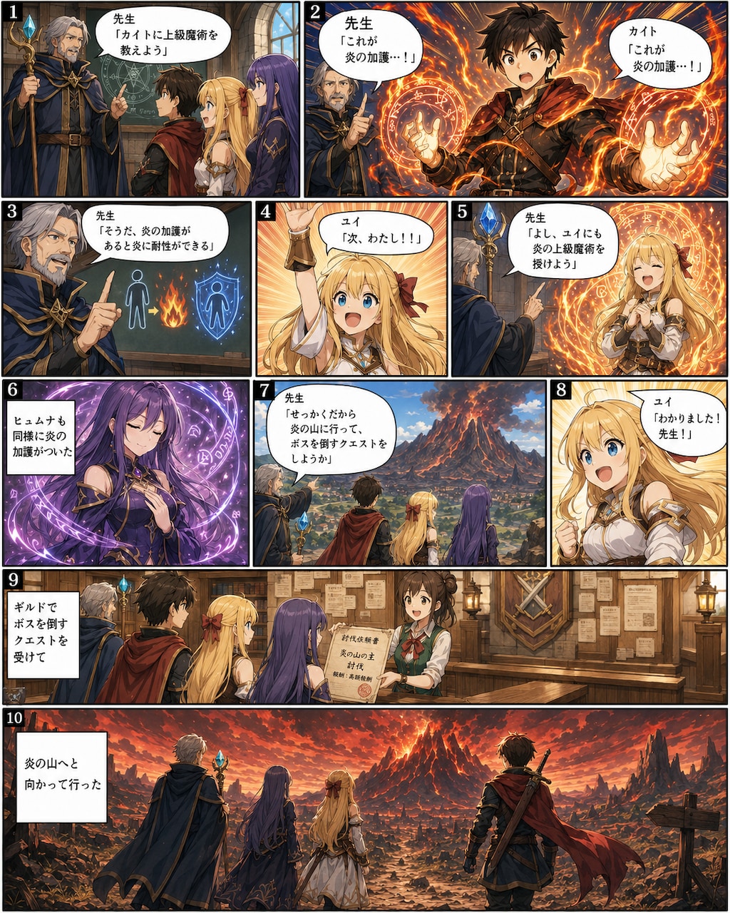 魔法の訓練と冒険の始まり