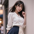 初夏の風のファッション 3枚目