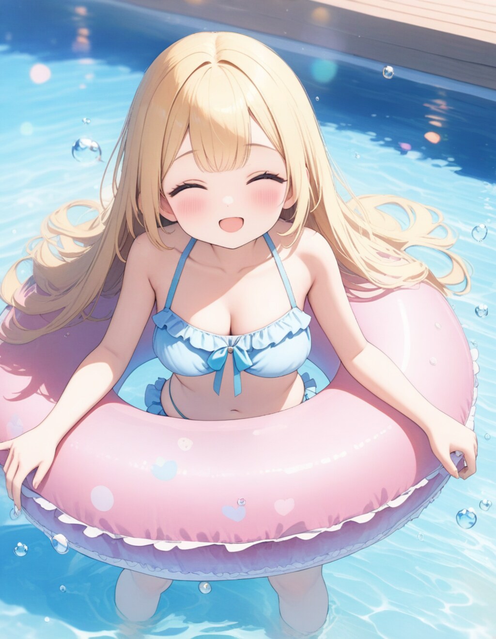 プールでバカンス