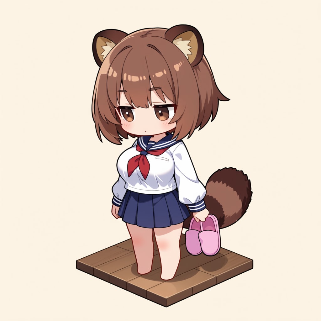 【没】「す」→「スリッパ」ネコモ