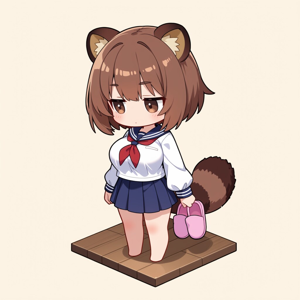 【没】「す」→「スリッパ」ネコモ