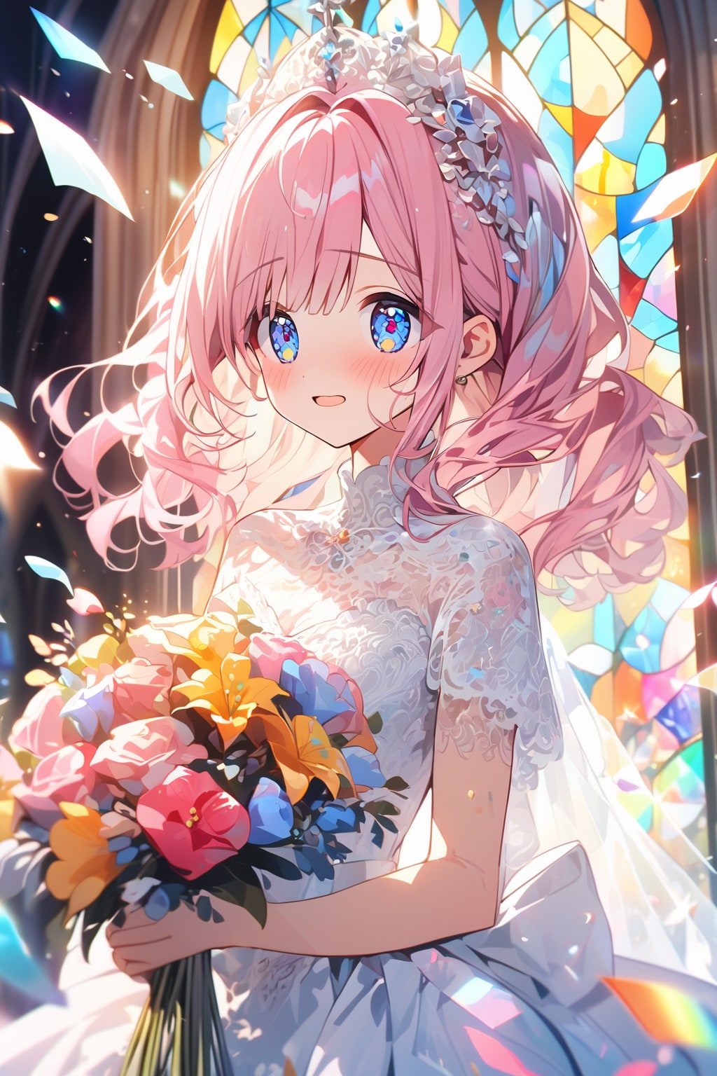 挙式　ピンク髪ちゃん