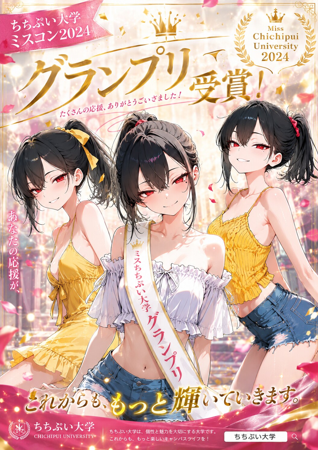 ミスコン風ポスター | の人気AIイラスト・グラビア