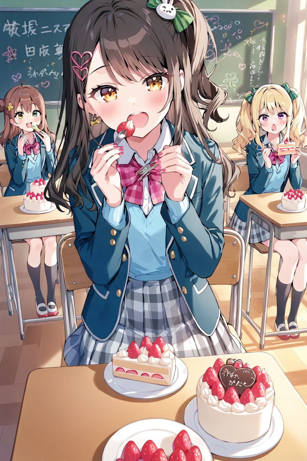 ケーキについての授業です。