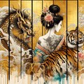 龍と虎 5枚目