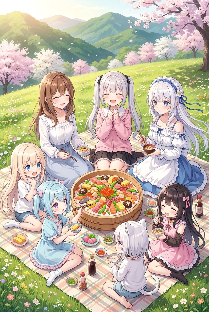 みんなでちらし寿司パーティー🌸