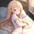 日曜日はゆっくり寝てたい金髪ちゃん 3枚目